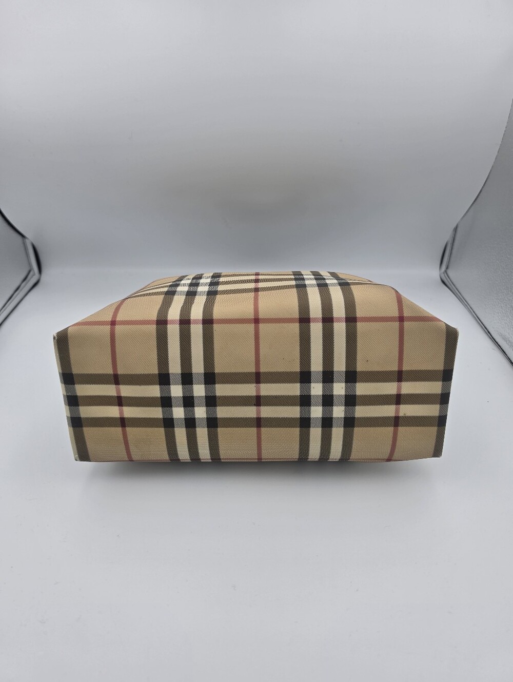 Burberry London House Check Beige & Black W/ PVC Handles / Nylon Tote (EUC)✨️ - Picture 10 of 16
